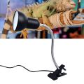 Reptile Clamp Heat Lamp Reptile Basking Light Reptile UVB Self Timing Light UVA Heating Lamp for Turtles Lizards US Plug. 