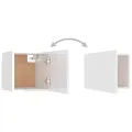 Bedside Cabinets 2 pcs High Gloss White 30.5x30x30 cm Chipboard. 