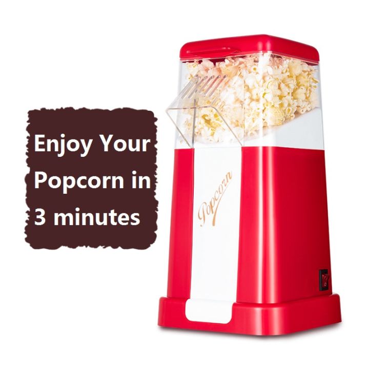SOKANY 1200W Home Snack Electric Retro Hot Air Popcorn Maker Poper Machine DIY SK-289