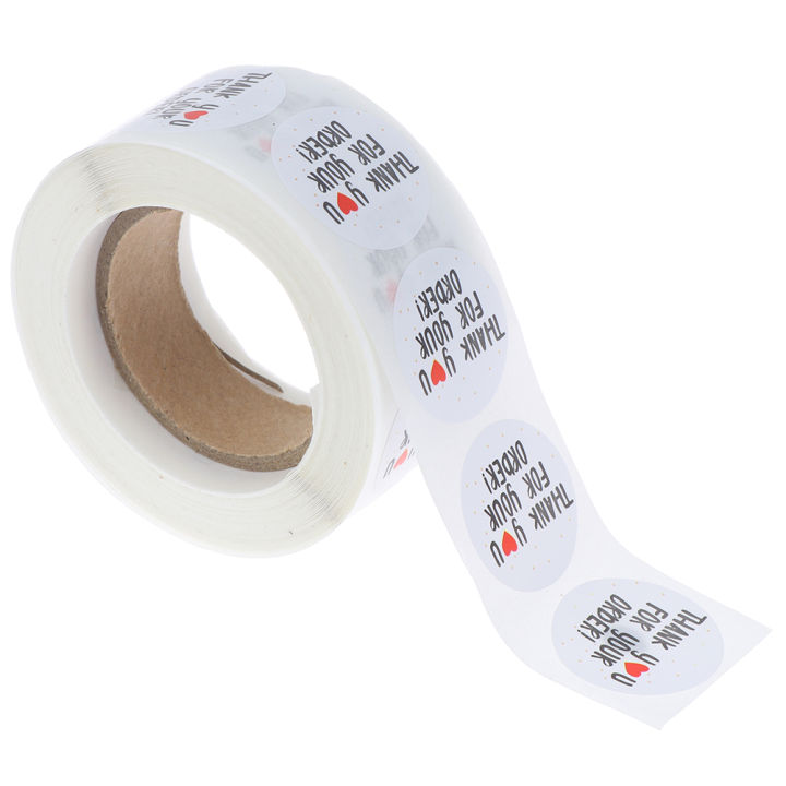 500pcs/roll round thank you for your order sealing stickers gifts bag labels