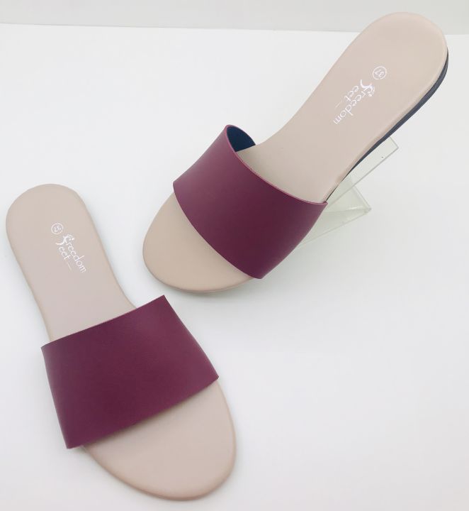 Freedom Feet High-quality Flat Ladies Slide Sandals Gladiator Flat