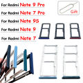 NEW SIM Card Tray Chip Slot Drawer Holder Adapter Accessories Repair Part For Xiaomi Redmi Note 9S Note 9 7 Pro + Pin. 