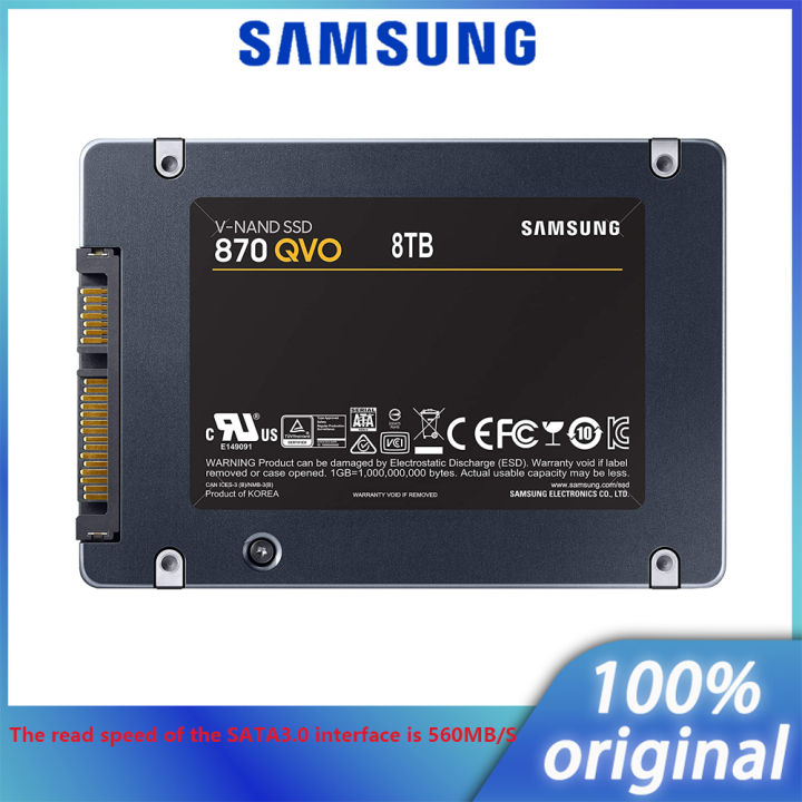 New specials Samsung 870QVO Solid State Drive 2.5| SATA III 1TB 2TB 4TB Internal SSD Upgrade Desktop PC or Laptop Memory Storage Disk