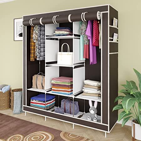 3%20Door%20Storage%20Wardrobe%20Foldable%20and%20Movable%20Cloth/Fabric%20Wardrobe%20with%20Zip%20Up%20Collapsible%20Cupboard%20Model%2088130%20-%20Image%202