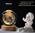 【Fast Delivery 1-4 day】3D Crystal Ball Glowing Night Light 6CM Laser Engraved Carved Interior with Cord Switch USB Powered Desktop Decoration Home Decor Gift for Birthday Festival Holiday. 