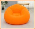 Inflatable Sofa Single Inflatable Chair, Air Sofa Inflatable Lazy Sofa Chair Bean Bag Gamer Recliner, Inflatable Lazy Sofa Washable Living Room Lounger Bedroom Bean Bag Chair Ultra Soft (Orange). 