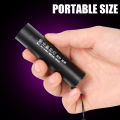 365nm UV Flashlight Mini LED Ultraviolet Torch USB Rechargeable Waterproof Ultra Violet Light 1Pcs. 