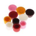 1000PCS Mini Chocolate Paper Liner Baking Muffin Cake Cupcake Case Solid Color Cologo. 