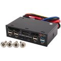 5.25 Inch Usb 3.0 Front Panel Pc Usb 3.0/2.0 Hub E-Sata Sata Audio Multi Card Reader for Computer Case Optical Drives Bay. 