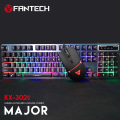 Fantech KX302s Mouse And Keyboard Combo 104Key English Keyboard 8000DPI Adjusted Professional Wired Mouse For Mouse Gamer. 