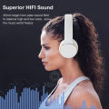 Wiresto Wir-eless Blu-etooth 5.0 Headphone Over the Ear Headphone Stereo Headset Noise Reduction Headphone Foldable Design Wired Wir-eless Stereo Headband with Mic Bass Stereo Earphone. 
