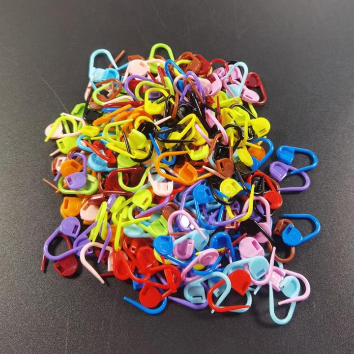 100-1000pcs%20Mix%20Color%20Plastic%20Resin%20Small%20Clip%20Locking%20Stitch%20Markers%20Crochet%20Latch%20Knitting%20Tools%20Needle%20Clip%20Hook%20Sewing%20Tool%20-%20Image%202