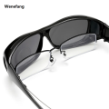 Wenefang New Style Car Night Vision Sunglasses For Driving Goggles Unisex Driver HD Night Day Driving Wrap Around Anti Glare Sunglasses. 
