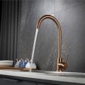 Kitchen Faucet Washing Vegetables Basin Mixed Faucet Dishwasher Faucet Rose Gold Hot and Cold Water Faucet. 