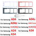 Phone SIM Chip Tray Slot Holder For Samsung Galaxy A04 Core A04s A04e A14 A145 A146 A24 A34 A54 A546 4G 5G SD Card Pocket Black. 
