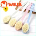 【WEJA】1pc Long Handle Bath Brush Soft Skin Massager Shower Scrubber Body Cleaning Brush Exfoliation Bathroom Accessories. 