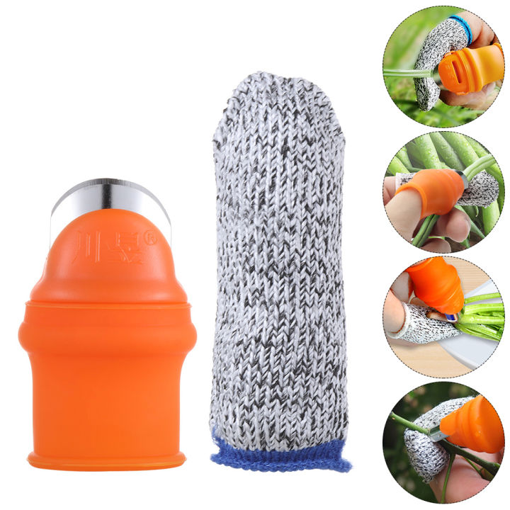 2Pcs%20Protector%20Silicone%20Thumb%20Cutter%20Finger%20Guards%20Garden%20Picking%20Fruit%20Tool%20Cut-resistant%20Finger%20Sleeve%20Bean%20Picker%20-%20Image%203