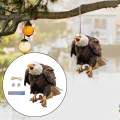 Fake Owl Realistic Decoration Owl Scarecrow Bird Scarer Fake Owl Statue Decoy for Garden Decor. 