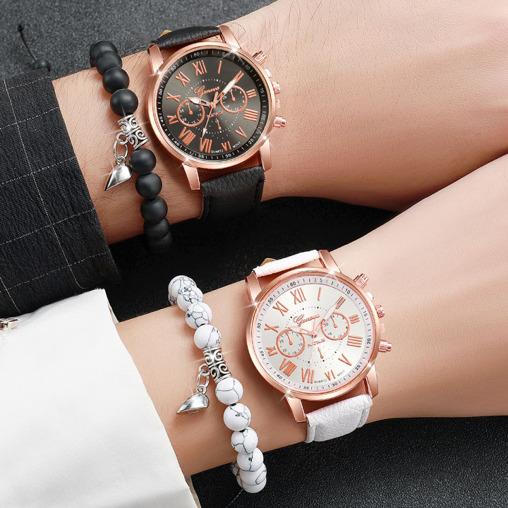 Geneva%20Couple%20Watch%20Casual%20Leather%20Strap%20Women%20Quartz%20Watch%20Magnetic%20Love%20Beaded%20Bracelet%20Set%EF%BC%88Without%20Box%EF%BC%89%20-%20Image%202