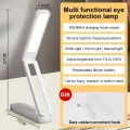 New Rechargeable Table Lamp Dimmable Desk Light USB Foldable Portable Night Light Eye Protection LED Lamp Bedroom Bedside Touch Control Dimmable Lamp. 