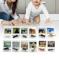 Animal Matching Card Early Learning Cards Game Gift Learning Toy Practical DIY Busy Board for Household Toddlers Kids Girls Boys. 