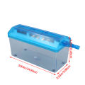 Mini Hand Shredder Manual Shredder Low Noise Wide Application Multifunctional 1.5L Transparent Plastic Window Box for Homes. 