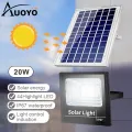 Auoyo Solar Powered Flood Light LED Solar Light Outdoor Rem-ote Control Waterproof Wall Solar Powered Flood Lamp For Garden Street Landscape Spotlight Multi-function Garden Lighting Street Lamp. 