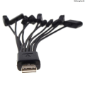 WeihonghunfeiLuxury Universal 10 in 1 Multi USB cable Compatible with Classics Phones from Type C | Nokia Classics | Samsung | LG | Micro USB Android | Mini USB | 5V 4MM AC PSP | Kodak Camera | Charging Data transfer. 