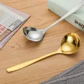 Stainless Steel Ladle Household Tableware Household Spoon Feel Comfortable Long Handle Small Spoon Luolong. 