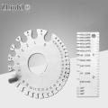 0-36 Round AWG SWG Wire Gauge Thickness Ruler Gauge Diameter Stainless Steel Measurer Tool Welding Inspection Wire Gauge. 
