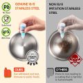 Mortar And Pestle Stainless Steel Spice Grinder Pill With Lid For Crushing Grinding Ergonomic Design With Comfy Grip. 