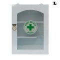 First Aid Box Wall Type/ Wood & Glass Large. 