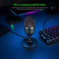 HXSJ Razer Seiren Mini Usb Condenser Microphone Ultra-Compact Streaming Microphone With Supercardioid Pickup Pattern Silver. 