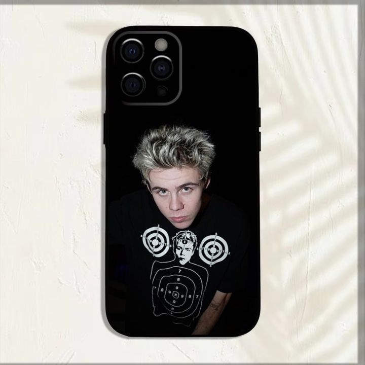 SINGER%20The%20Kid%20L-Laroi%20Phone%20Case%20For%20iPhone%2016,15,14,13,12,11,Pro,X,XS,Max,XR,Plus,Mini%20Soft%20Black%20Cover%20-%20Image%207