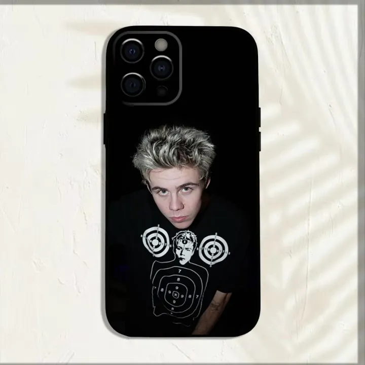 SINGER%20The%20Kid%20L-Laroi%20Phone%20Case%20For%20iPhone%2016,15,14,13,12,11,Pro,X,XS,Max,XR,Plus,Mini%20Soft%20Black%20Cover%20-%20Image%207