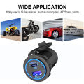 83W 12V USB Outlet Laptop Charger 65W USB-C PD3.0 18W QC3.0 Multi Car USB Port Socket Waterproof with Power Switch For RV Car. 
