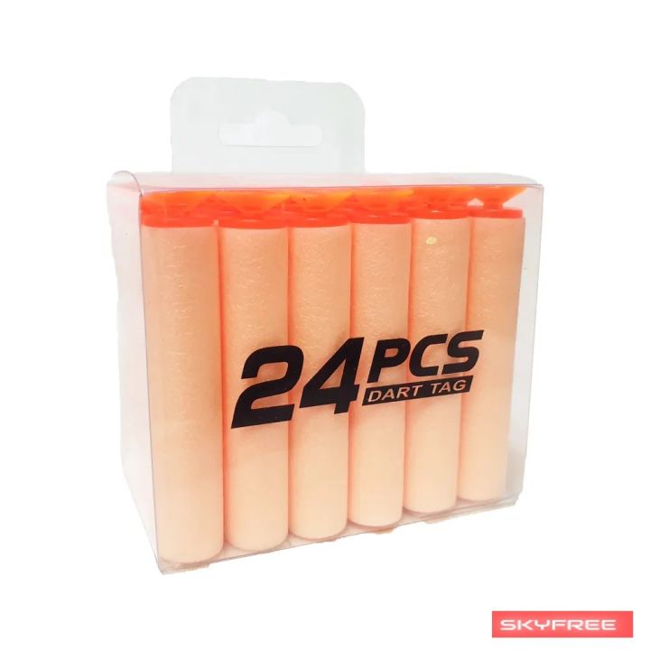 24%20Pcs%20Refill%20Soft%20Bullets%20Dart%20Pack%20for%20Toy%20Soft%20Bullet%20Guns%20%E2%80%93%20Compatible%20with%20Nerf%20Blasters%20%E2%80%93%20Safe%20Foam%20Darts%20for%20Kid%20-%20Image%202