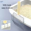 Cat Litter Sifting Pet Cleaning Shovel Indoor Sand Sifting Mesh Screen Fecal Spoon Metal. 