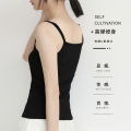 Yaloo Vest Female Modal Small Sling Inner Wear Summer Thin Modal Cotton Base Black Beautiful Back Tank-Top. 