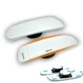 2pc 360 Degree Adjustable Glass Frameless Car Rearview Rear View Mirror Reversing Wide Angle Auxiliary Blind Spot Mirror. 