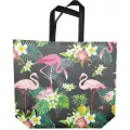【ALLGOOD】1pc Reusable Shopping Bag Large Eco Friendly Flamingo Women's Tote Bag Waterproof Portable Handbag. 
