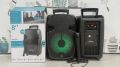 GTS-1248 8inch rechargeable stereo wireless portable speaker with free wired mic. 