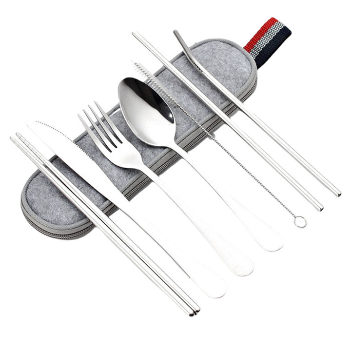 8Pcs%20Stainless%20Steel%20Cutlery%20Set,%20Travel%20Outdoor%20Utensil%20with%20Carrying%20Case%20-%20Image%205