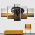 Unframed Wall Art Tree Oil Painting Canvas 5pcs Modern Picture Wall Art Decoration Home Wall Decor Pine. 