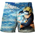 Naruto Akatsuki Shorts Anime Men Casual Beach Pants Fitness Sports Pants Summer GYM Workout Shorts Cartoon 3d Swimming Pants. 