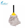 COTTON MOP 350G WITH 120CM PLASTIC COATED METAL HANDLE - FEATHER. 