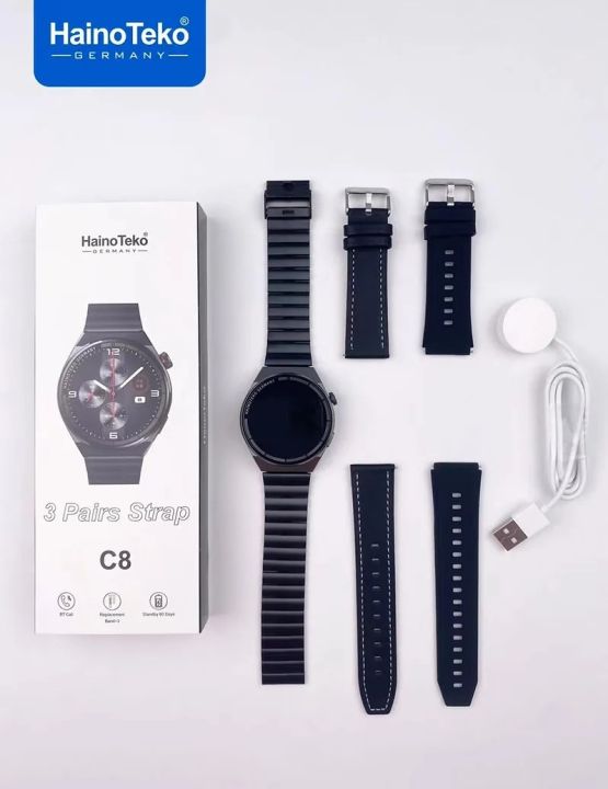 Haino%20Teko%20C8%20SmartWatch,%20New%203%20Pairs%20Strap%20Smart%20Watch%20%7CFST10750%20%7CSMART%20WATCHES%20-%20Image%204