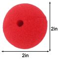 30PCS 2X2Inch Cosplay Noses Red Clown Nose for Party Halloween. 