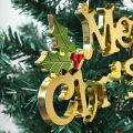 1PCS-Merry Christmas Sign Letters Pendant New Year 2023 Pendant Xmas Tree Hanging Ornaments Christmas Navidad Decorations For Home. 