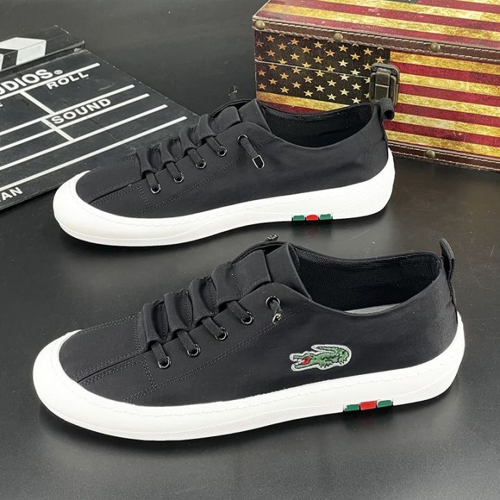 European%20Station%20Summer%20Ice%20Silk%20Cloth%20Shoes%20Men's%20Board%20Shoes%20Breathable%20White%20Shoes%20Korean%20Style%20Trendy%20All-Match%20Crocodile%20Embroidered%20Canvas%20Shoes%20-%20Image%208